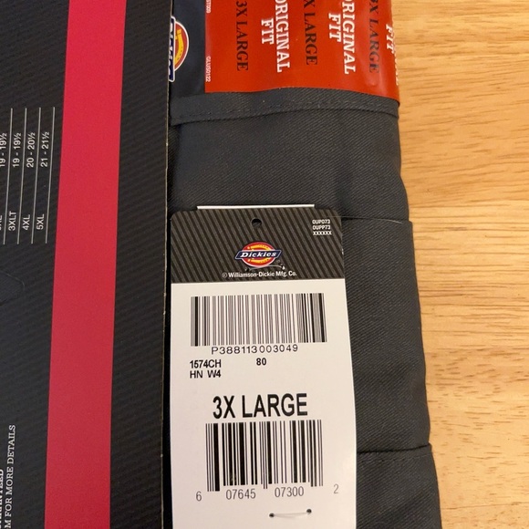 Dickies Men's Short Sleeve Twill Shirt - Dark Gray - Picture 3 of 7